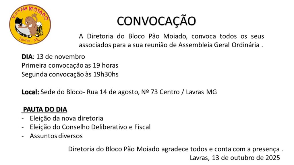BLOCO PÃO MOIADO