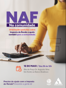 NAF Unilavras leva atendimento contábil e fiscal gratuito à população