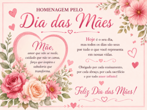 NOSSA HOMENAGEM A TODAS MÃES